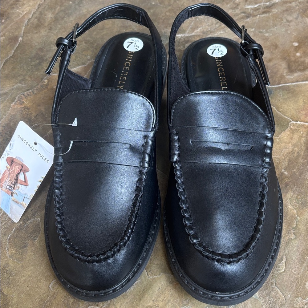 Sincerely Jules Romance Slingback Loafers - Picture 3 of 12